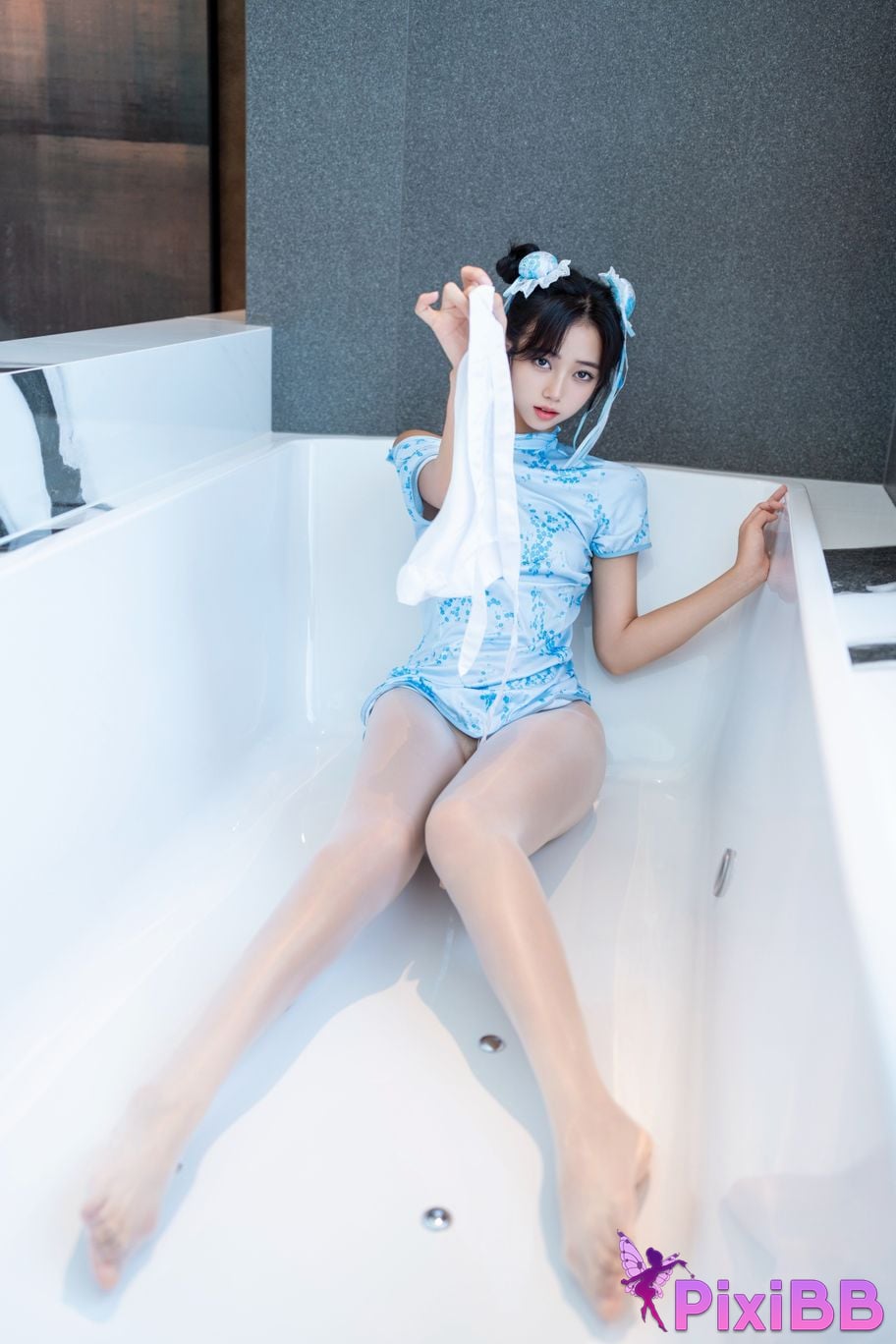 XR Uncensored Shi Anan R18 showman.com model Chunli blue and white porcelain PixiBB.COM 029