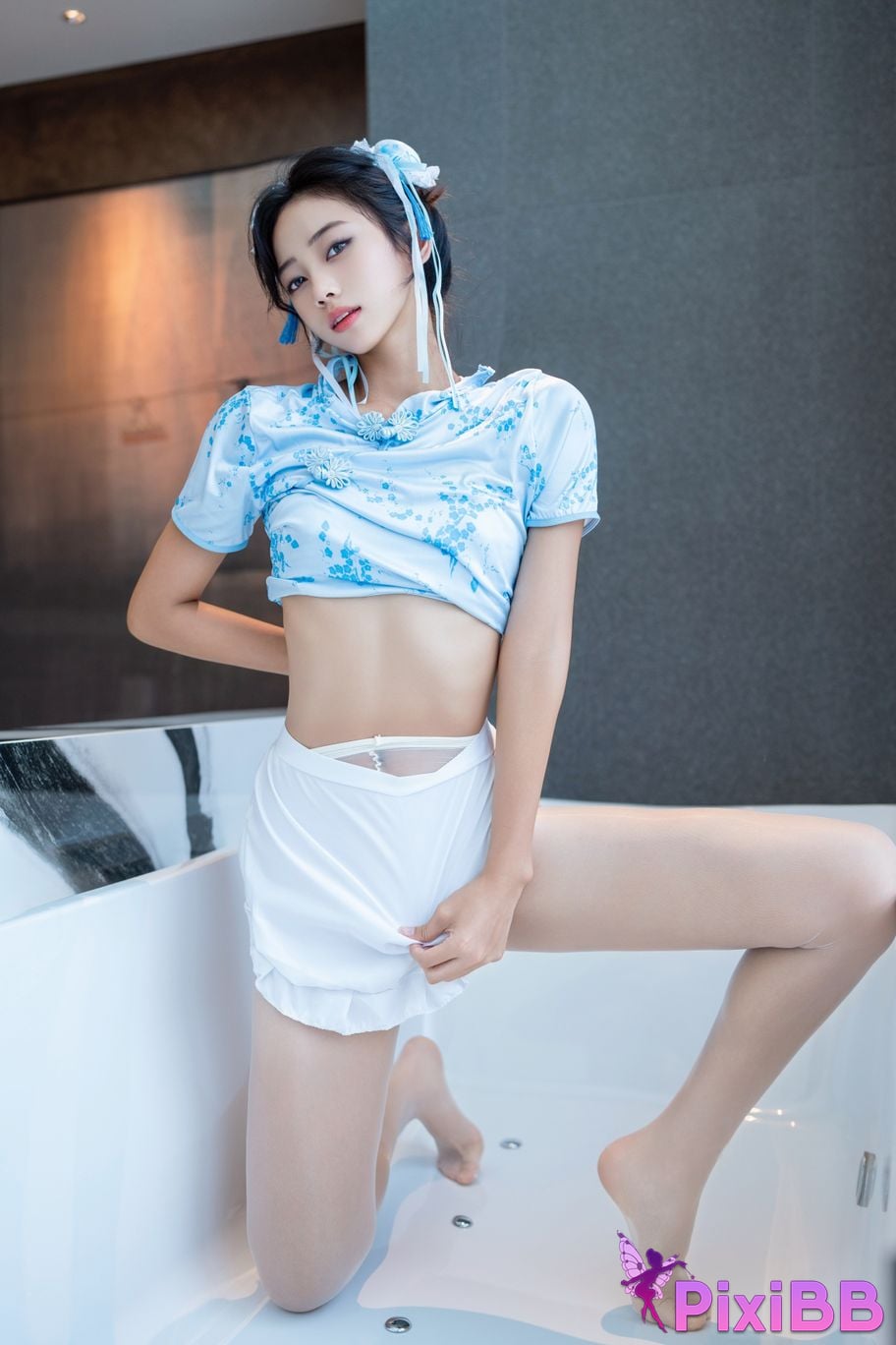 XR Uncensored Shi Anan R18 showman.com model Chunli blue and white porcelain PixiBB.COM 037