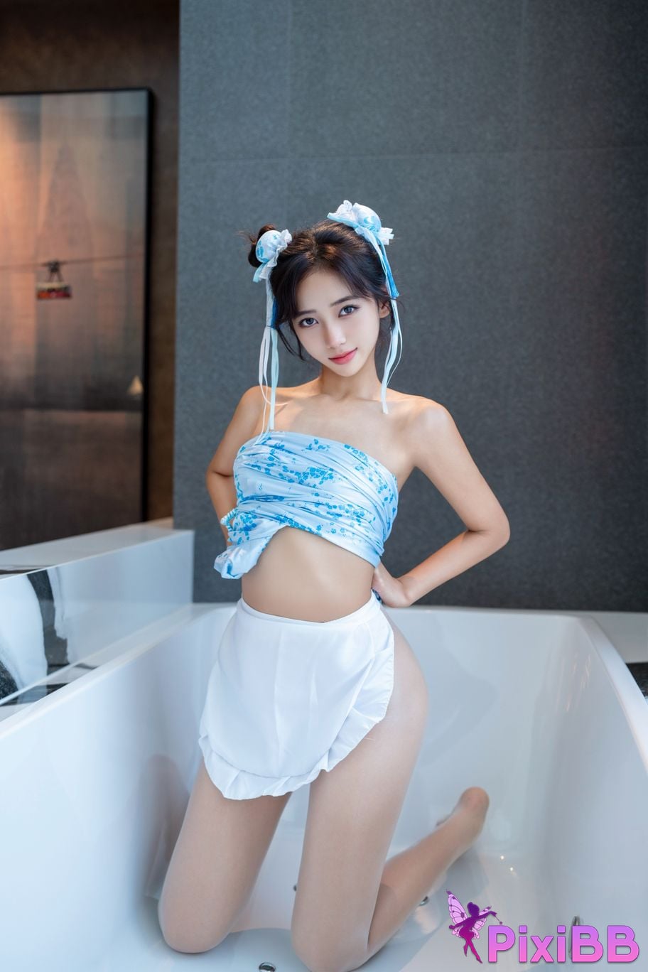 XR Uncensored Shi Anan R18 showman.com model Chunli blue and white porcelain PixiBB.COM 043