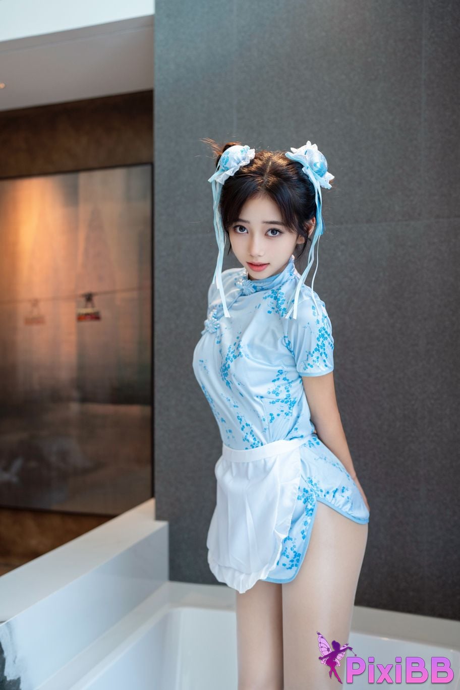 XR Uncensored Shi Anan R18 showman.com model Chunli blue and white porcelain PixiBB.COM 045