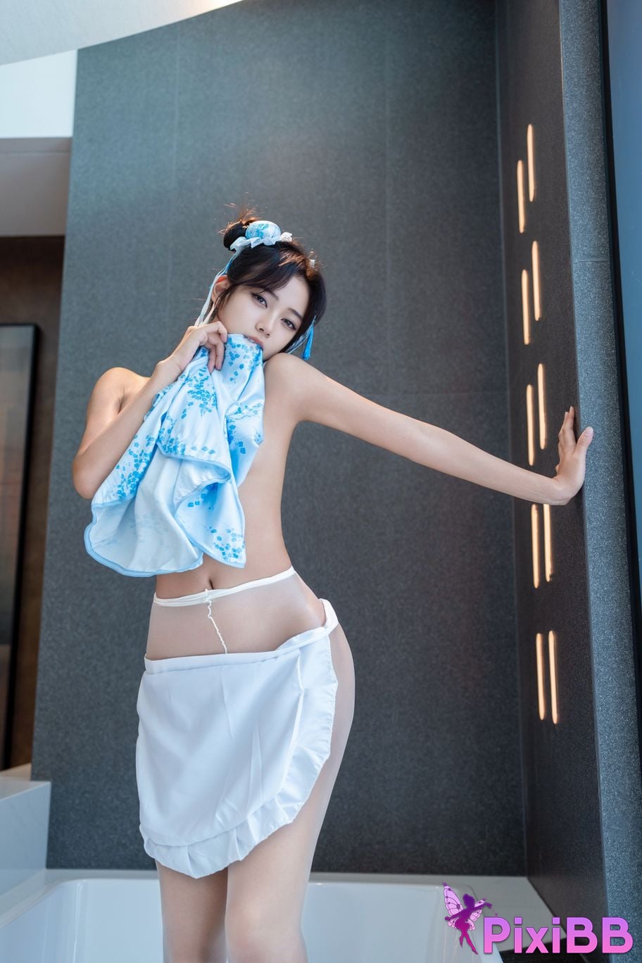 XR Uncensored Shi Anan R18 showman.com model Chunli blue and white porcelain PixiBB.COM 048