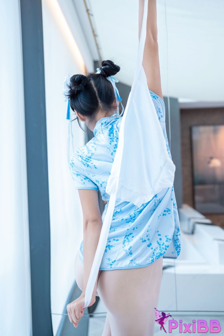 XR Uncensored Shi Anan R18 showman.com model Chunli blue and white porcelain PixiBB.COM 054