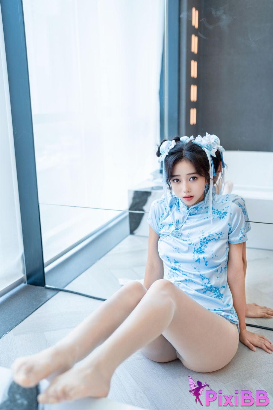 XR Uncensored Shi Anan R18 showman.com model Chunli blue and white porcelain PixiBB.COM 057