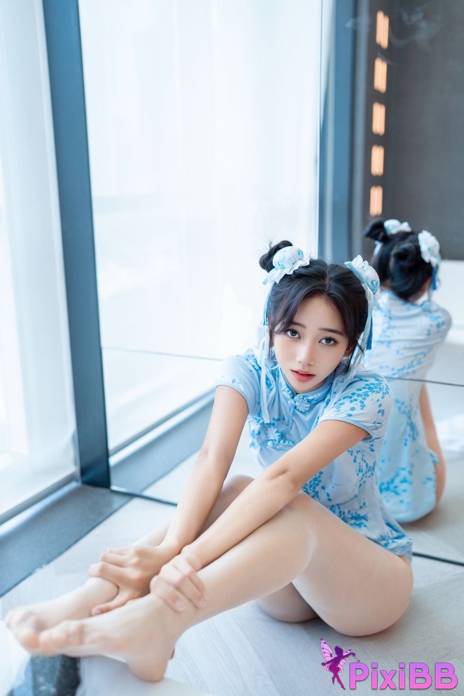 XR Uncensored Shi Anan R18 showman.com model Chunli blue and white porcelain PixiBB.COM 059