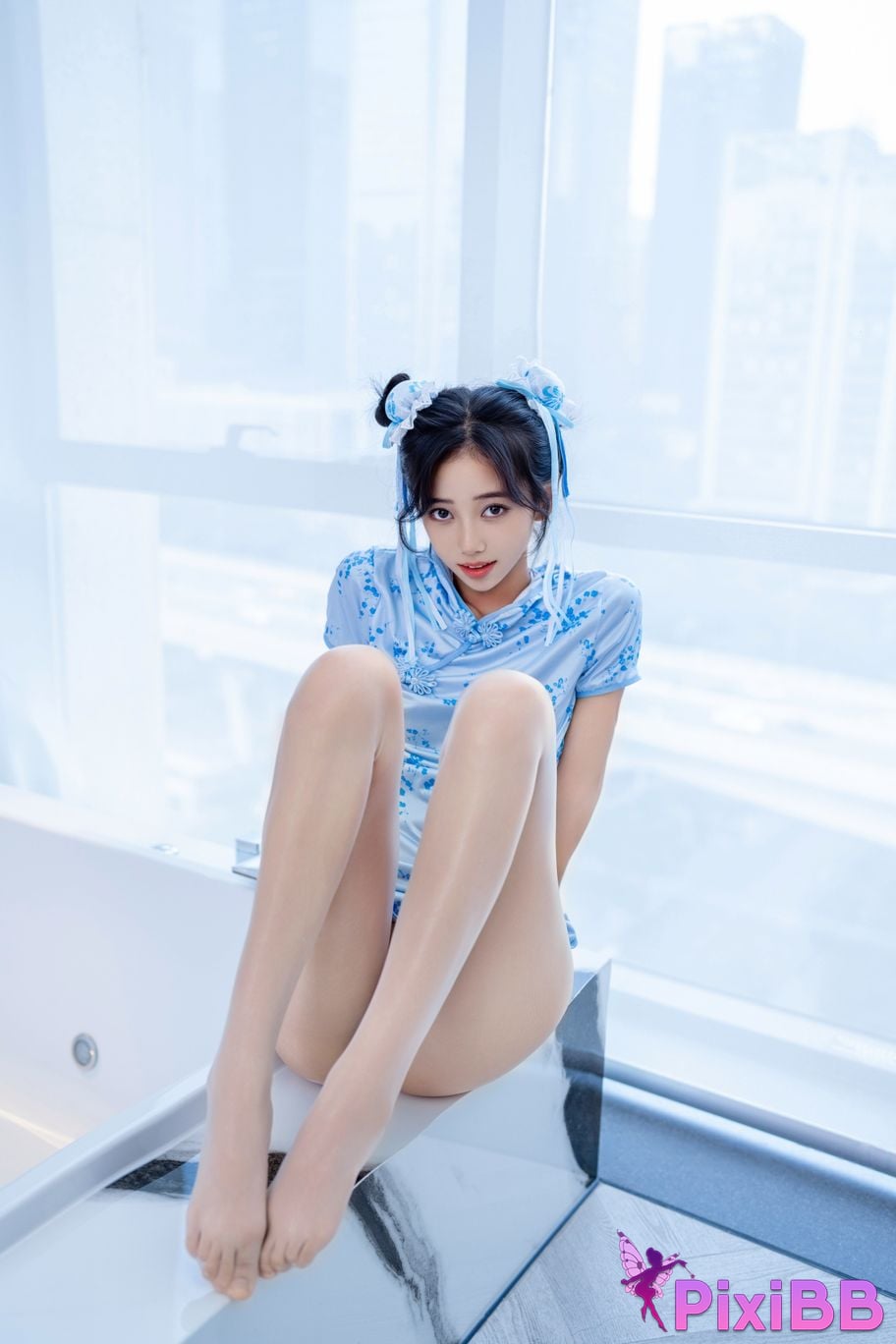 XR Uncensored Shi Anan R18 showman.com model Chunli blue and white porcelain PixiBB.COM 064