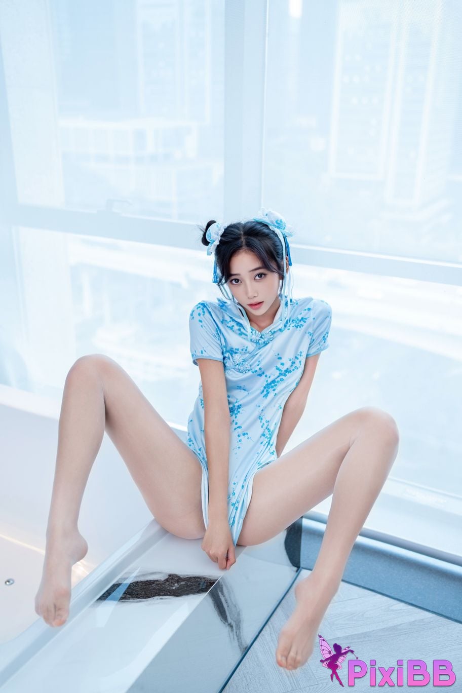 XR Uncensored Shi Anan R18 showman.com model Chunli blue and white porcelain PixiBB.COM 065