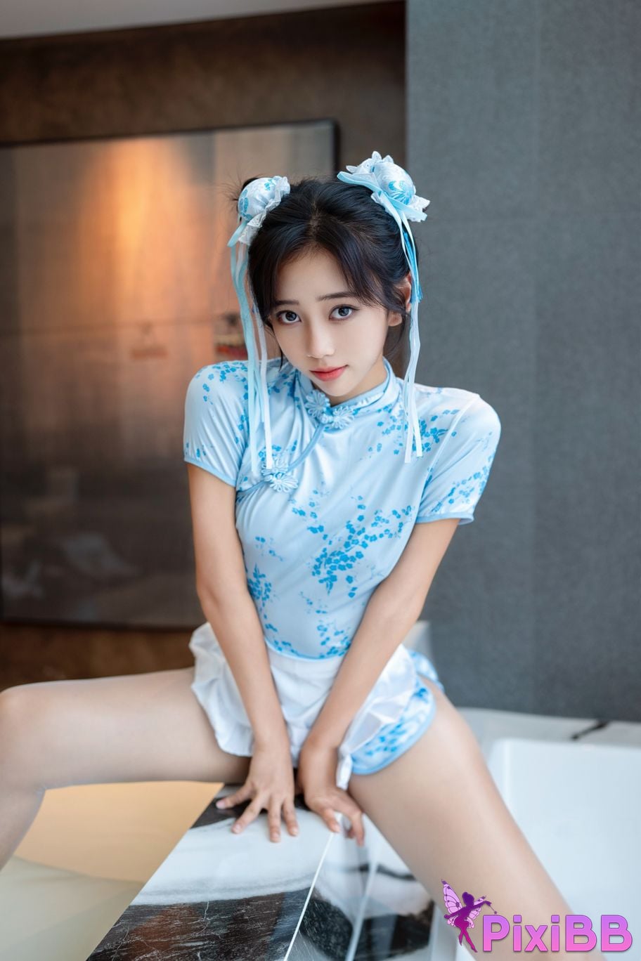 XR Uncensored Shi Anan R18 showman.com model Chunli blue and white porcelain PixiBB.COM 067