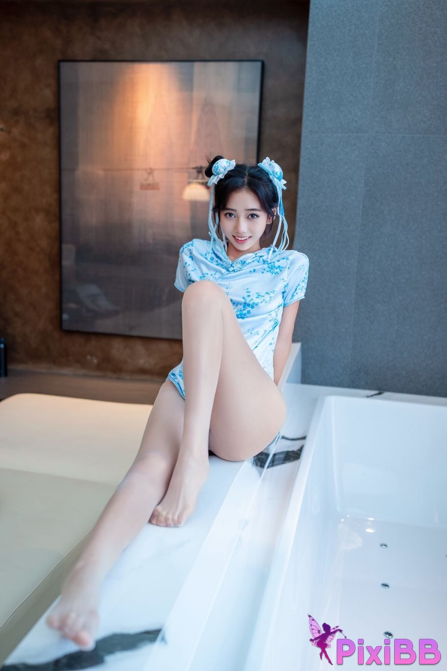 XR Uncensored Shi Anan R18 showman.com model Chunli blue and white porcelain PixiBB.COM 068