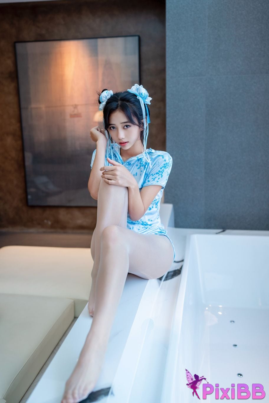 XR Uncensored Shi Anan R18 showman.com model Chunli blue and white porcelain PixiBB.COM 069