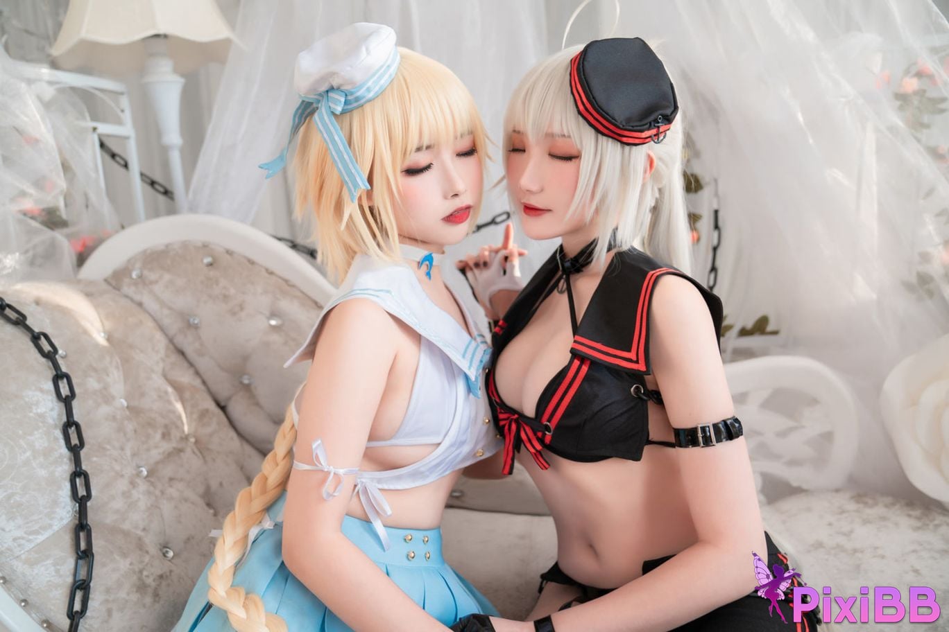 Cosplayer Momoko Kwai Guahi Sauce FATE Black and white Joan of Arc PixiBB.COM 021