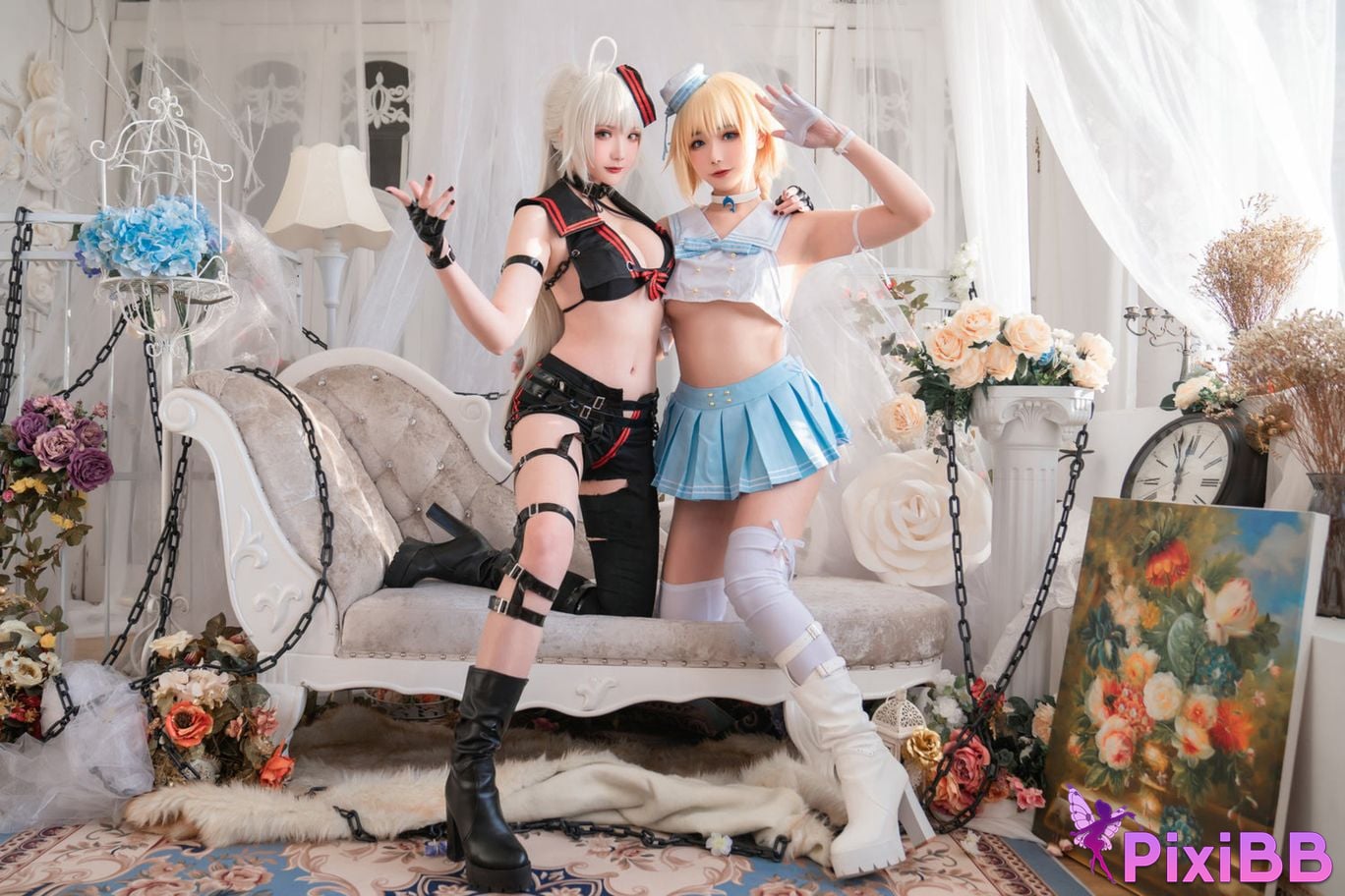 Cosplayer Momoko Kwai Guahi Sauce FATE Black and white Joan of Arc PixiBB.COM 023