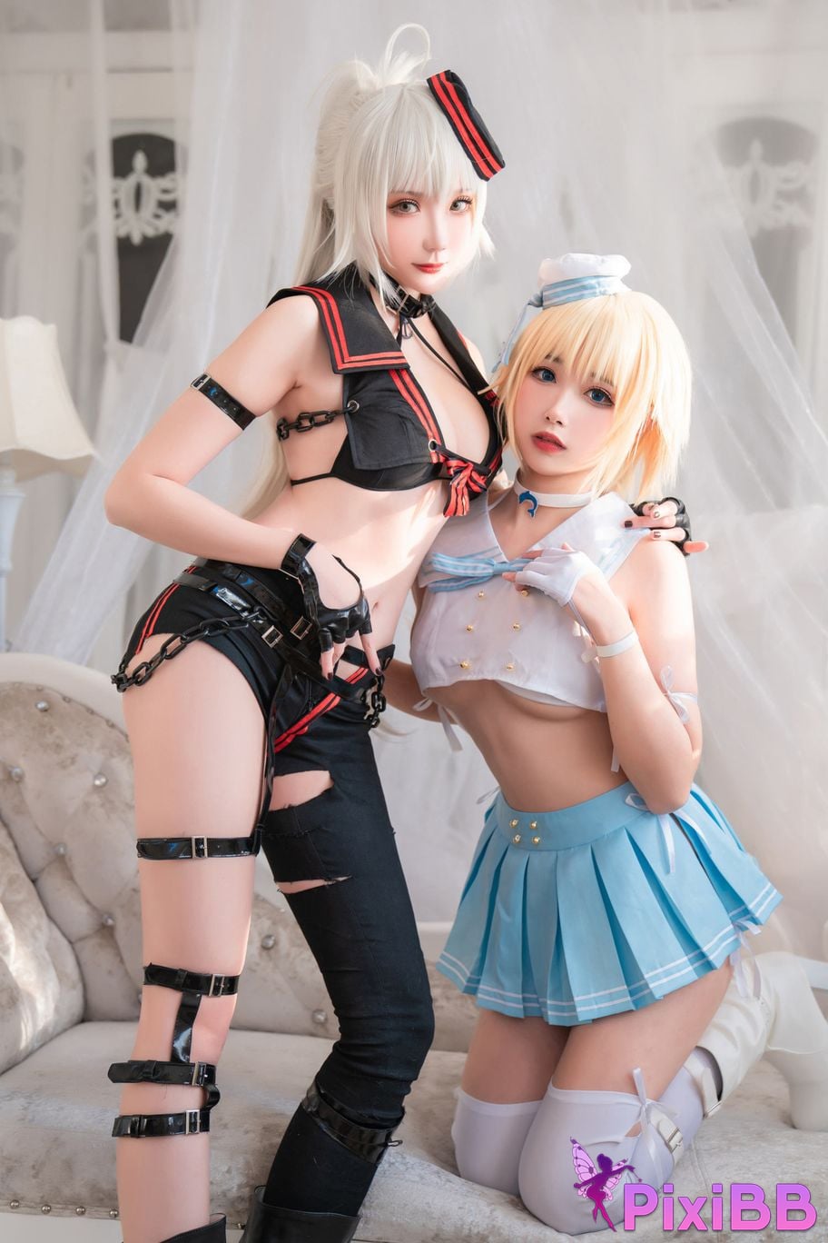 Cosplayer Momoko Kwai Guahi Sauce FATE Black and white Joan of Arc PixiBB.COM 025