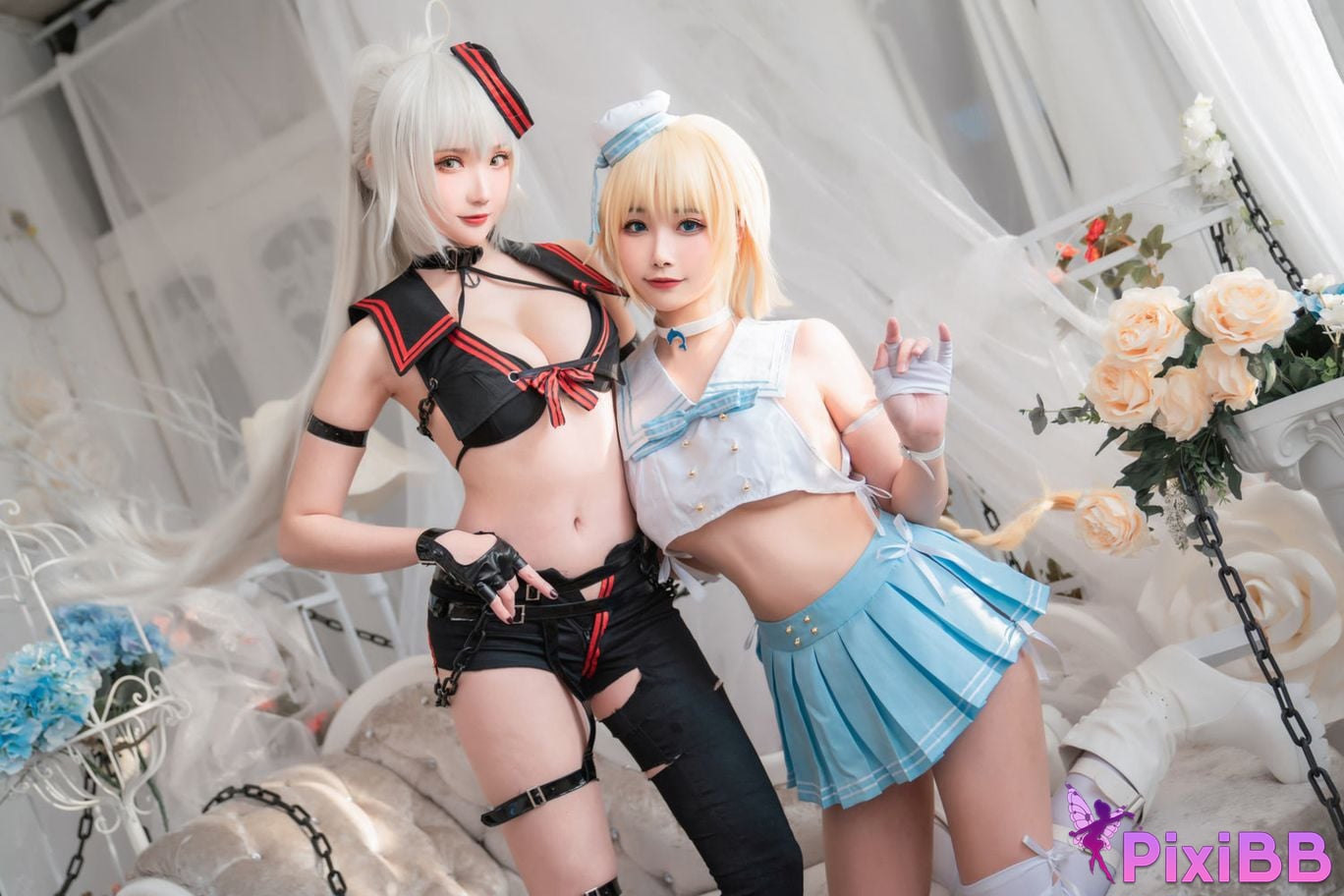 Cosplayer Momoko Kwai Guahi Sauce FATE Black and white Joan of Arc PixiBB.COM 026