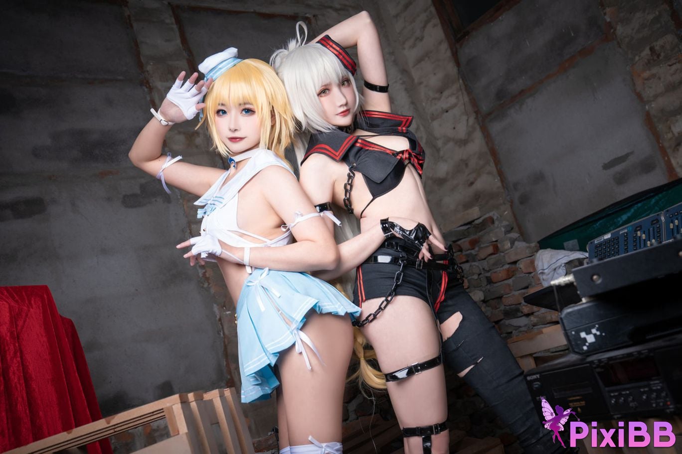 Cosplayer Momoko Kwai Guahi Sauce FATE Black and white Joan of Arc PixiBB.COM 032