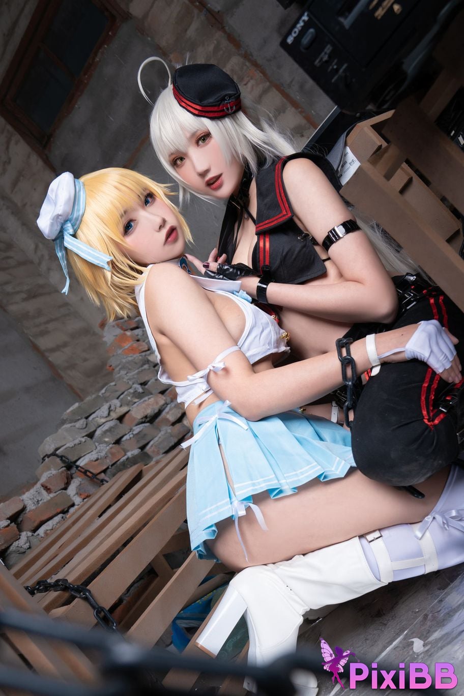 Cosplayer Momoko Kwai Guahi Sauce FATE Black and white Joan of Arc PixiBB.COM 037