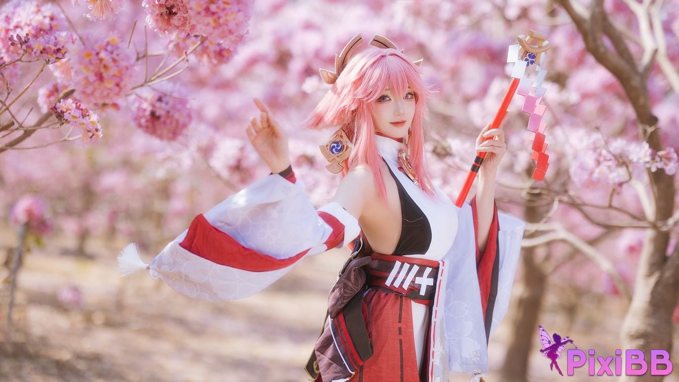 Cosplay Guaxijiang Genshin Impact The Son of the God Yae PixiBB.COM 001