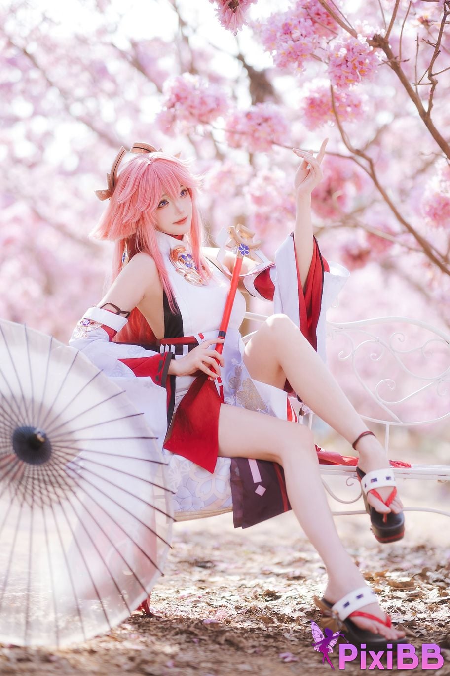 Cosplay Guaxijiang Genshin Impact The Son of the God Yae PixiBB.COM 007