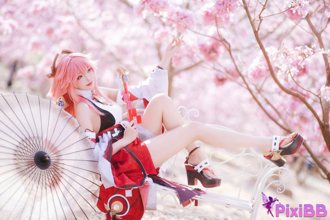 Cosplay Guaxijiang Genshin Impact The Son of the God Yae PixiBB.COM 008