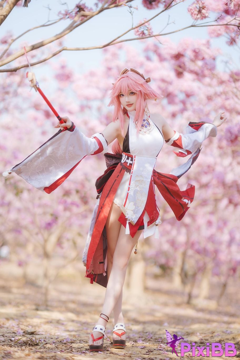 Cosplay Guaxijiang Genshin Impact The Son of the God Yae PixiBB.COM 010