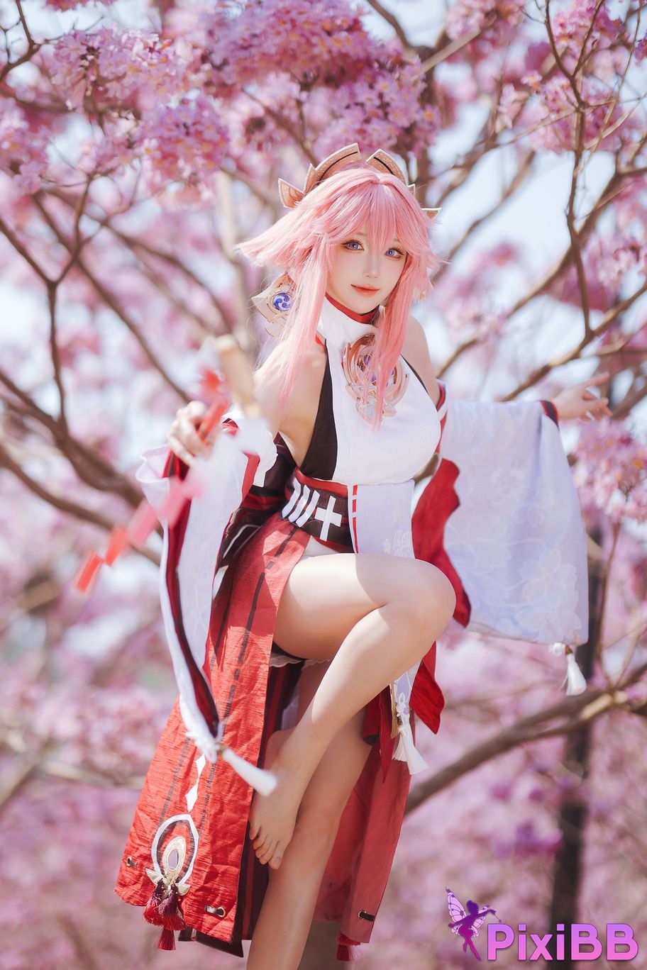 Cosplay Guaxijiang Genshin Impact The Son of the God Yae PixiBB.COM 015