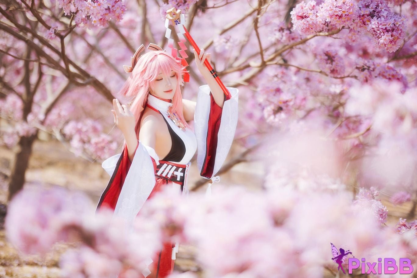 Cosplay Guaxijiang Genshin Impact The Son of the God Yae PixiBB.COM 016