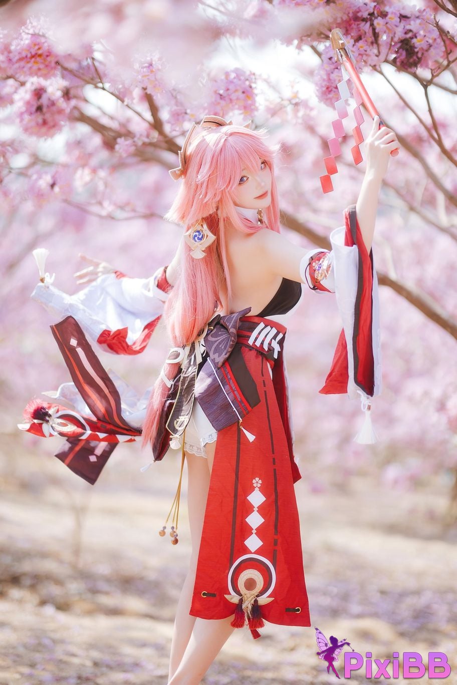 Cosplay Guaxijiang Genshin Impact The Son of the God Yae PixiBB.COM 018