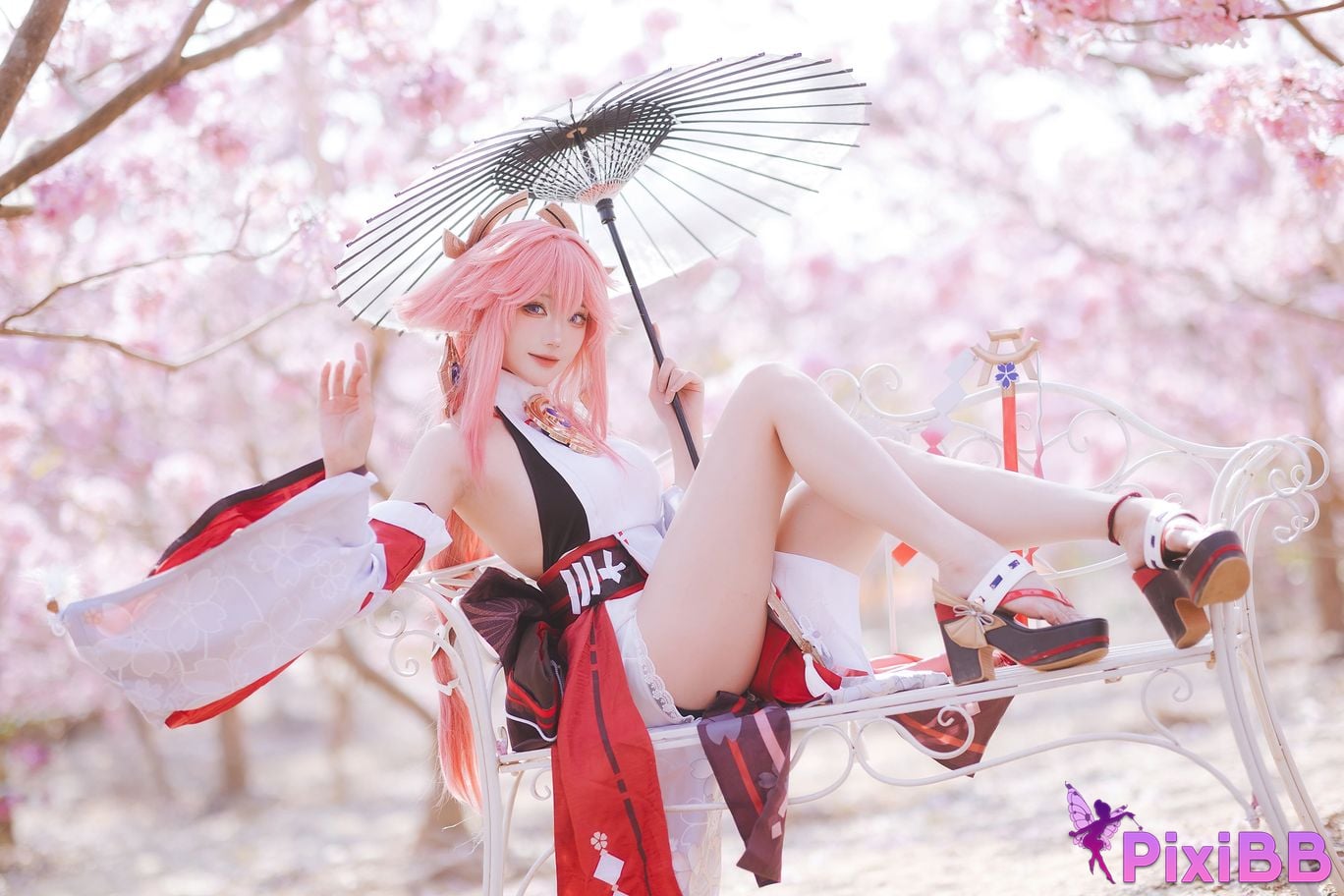 Cosplay Guaxijiang Genshin Impact The Son of the God Yae PixiBB.COM 020