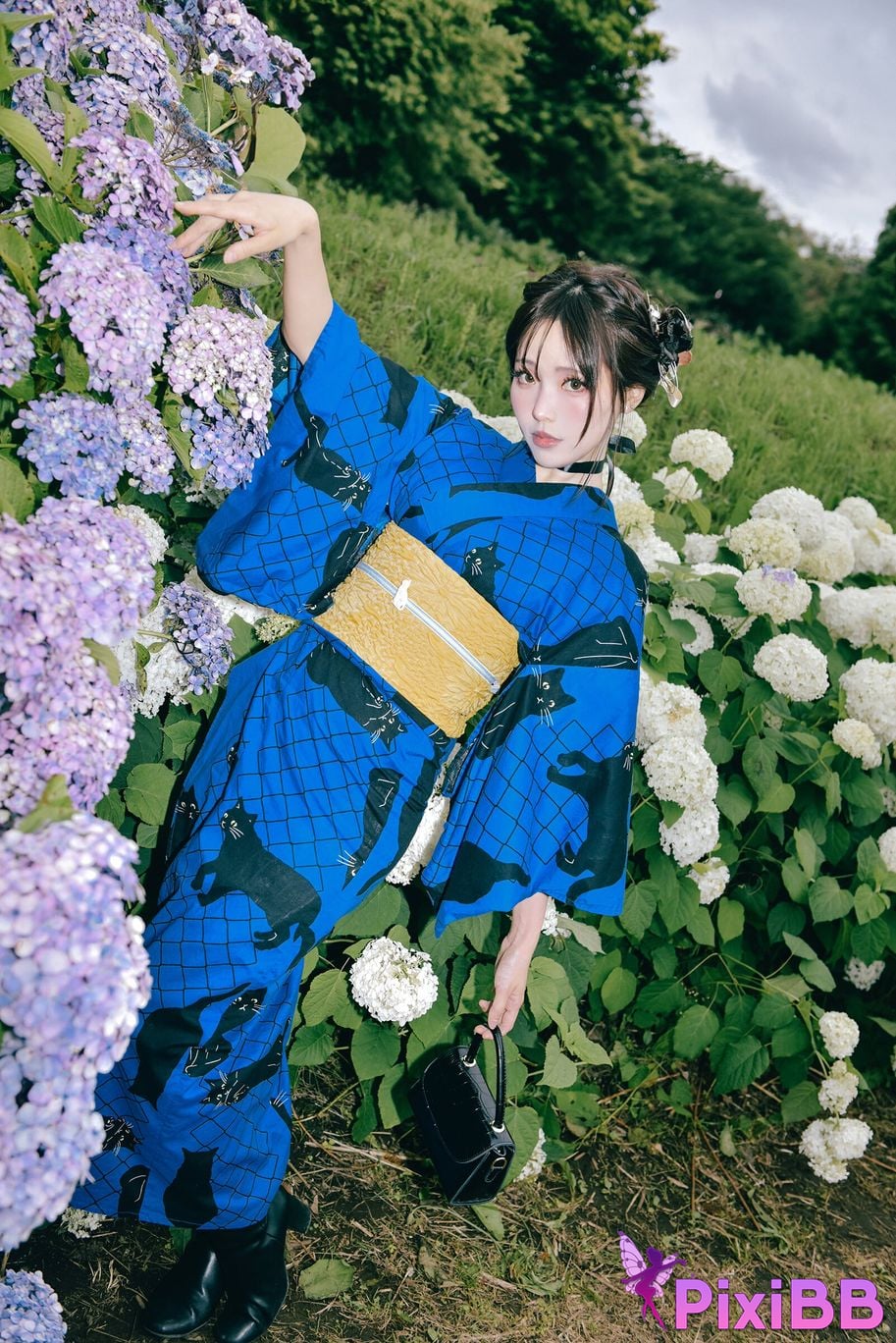 Cosplay Ely eee ElyEE child Rainy Season Black Cat PixiBB.COM 001