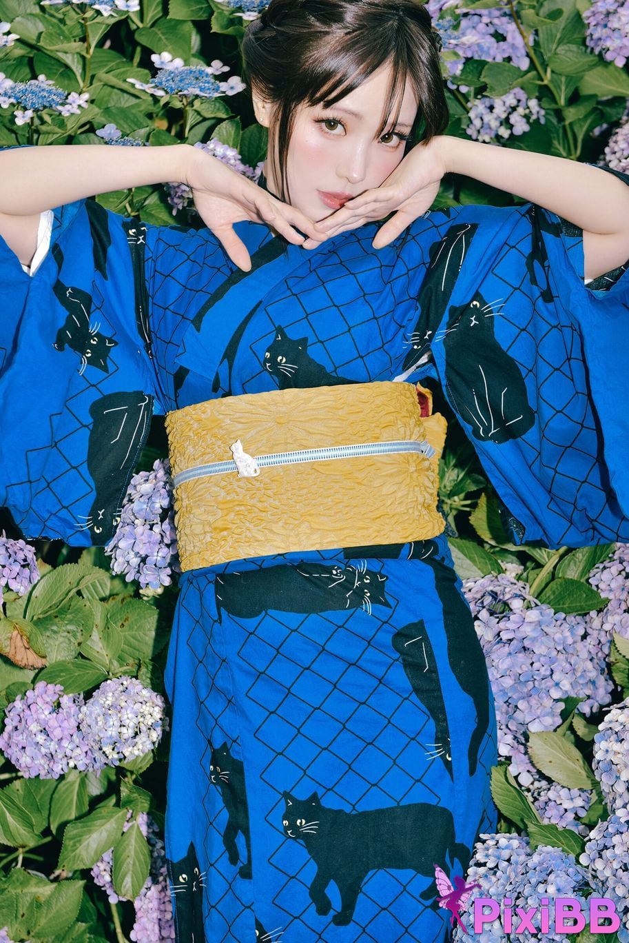 Cosplay Ely eee ElyEE child Rainy Season Black Cat PixiBB.COM 013