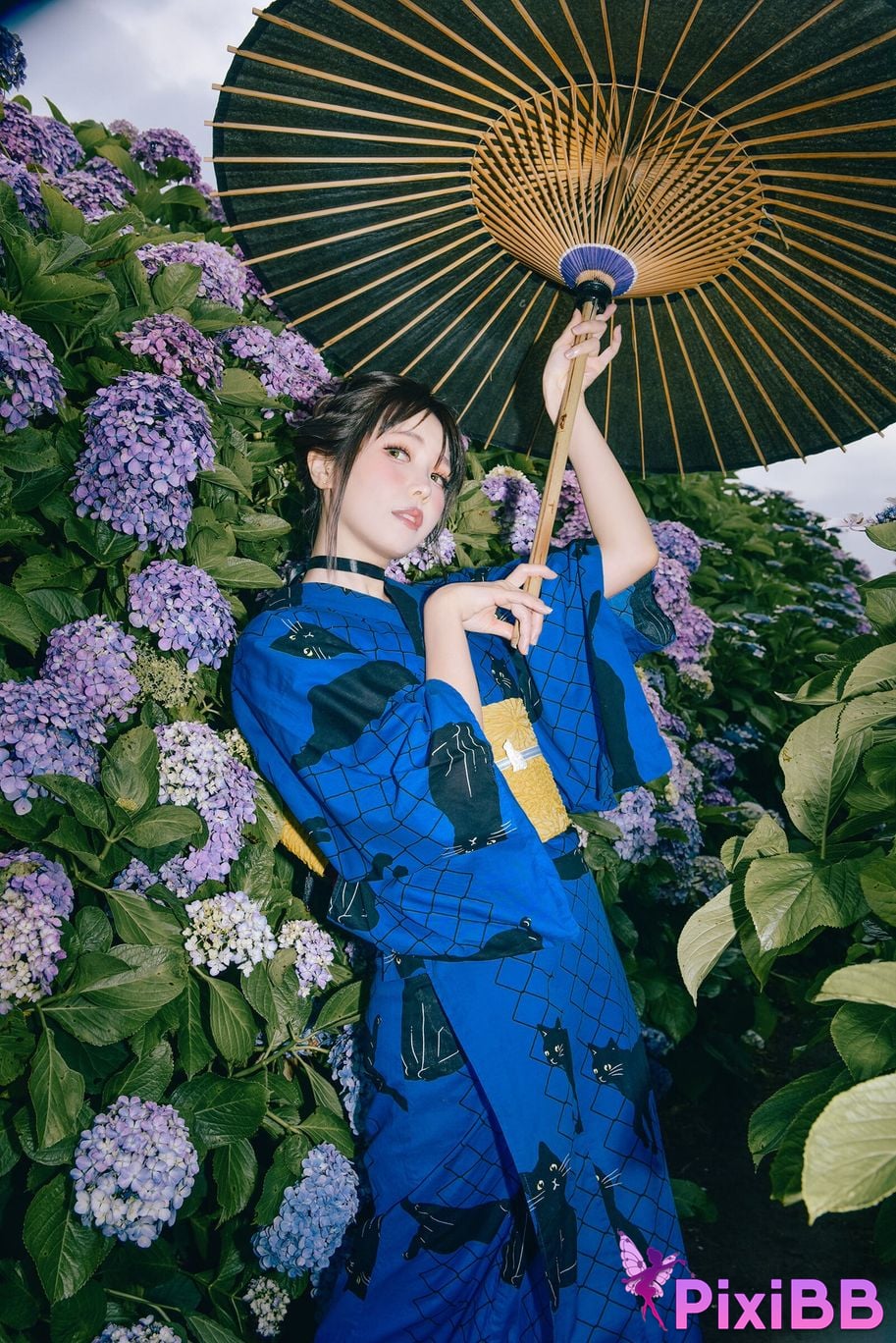 Cosplay Ely eee ElyEE child Rainy Season Black Cat PixiBB.COM 019