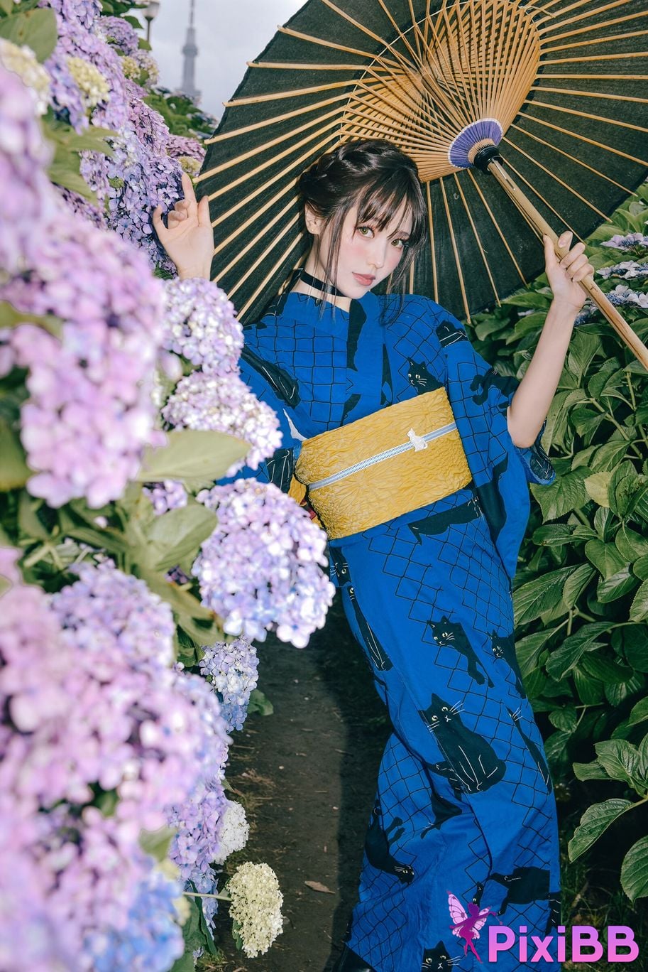 Cosplay Ely eee ElyEE child Rainy Season Black Cat PixiBB.COM 021