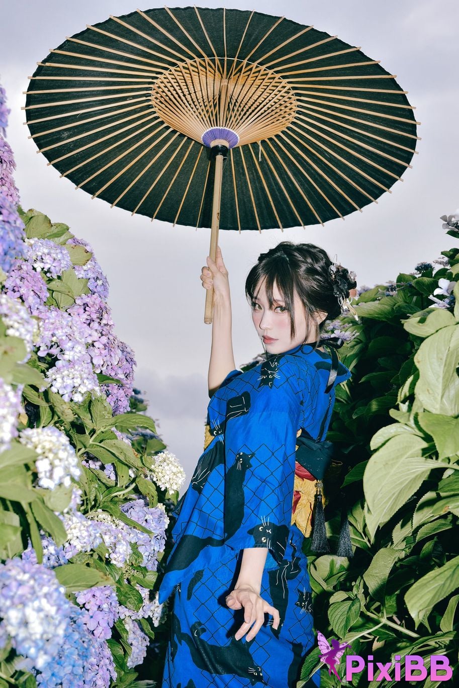 Cosplay Ely eee ElyEE child Rainy Season Black Cat PixiBB.COM 025