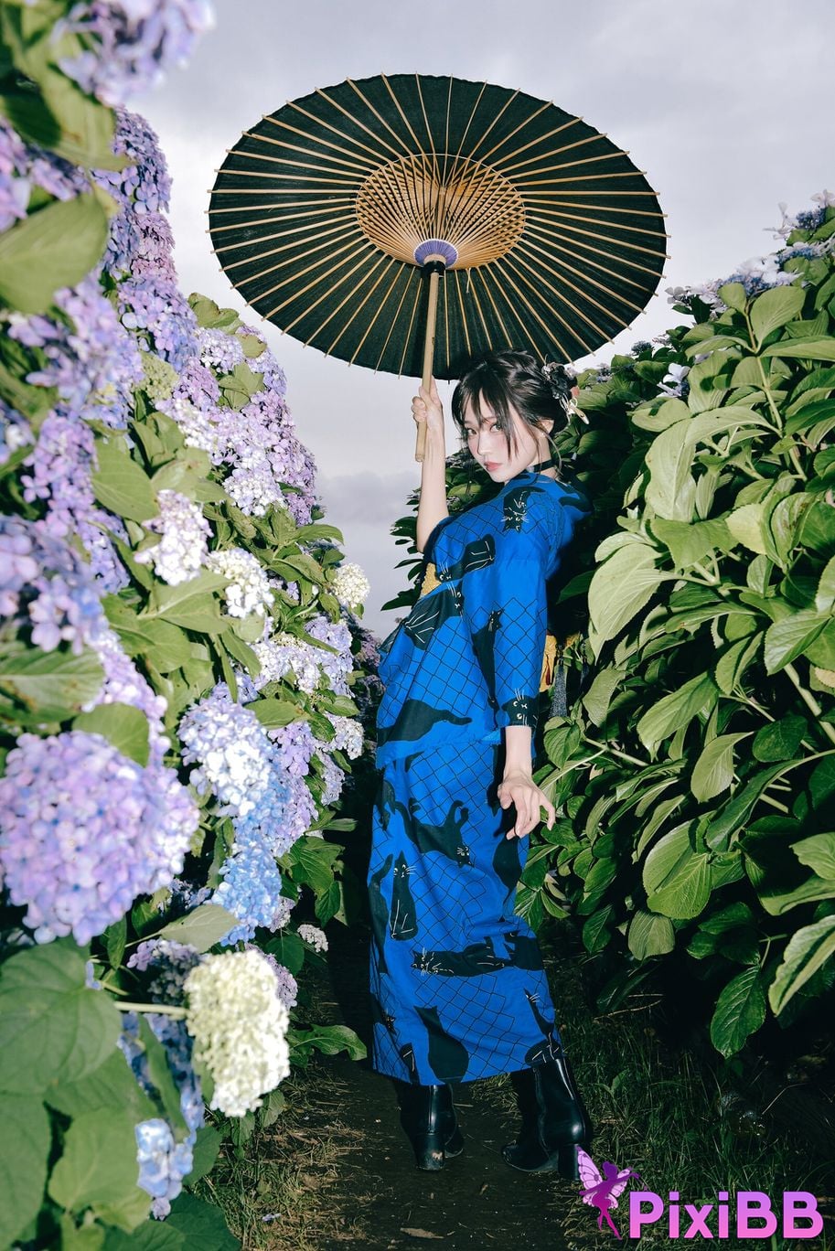 Cosplay Ely eee ElyEE child Rainy Season Black Cat PixiBB.COM 026