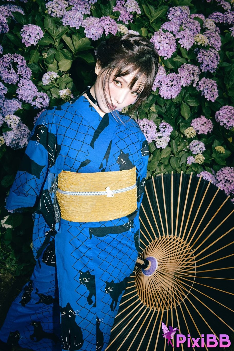 Cosplay Ely eee ElyEE child Rainy Season Black Cat PixiBB.COM 028