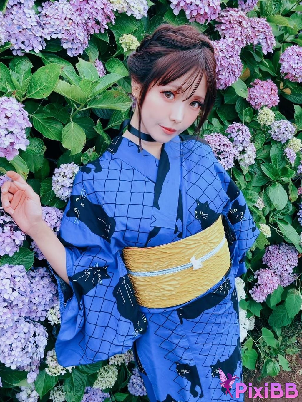 Cosplay Ely eee ElyEE child Rainy Season Black Cat PixiBB.COM 036