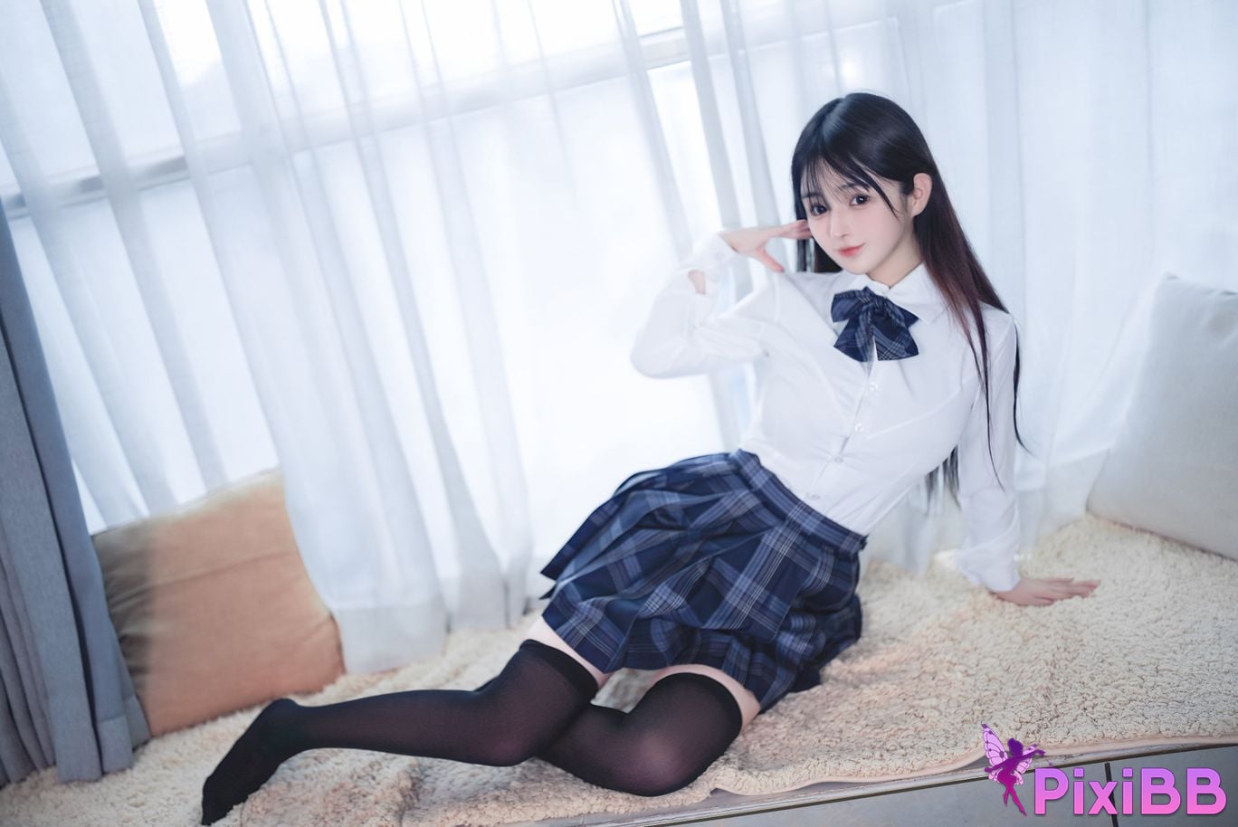 Cosplayer Sakurai Nene JK uniform PixiBB.COM 092