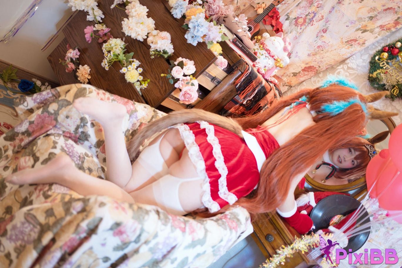 Cosplay Ah Ban is very happy today Horse Racing Girl Y a m t o A k i h e . C r s n S F l g N PixiBB.COM 042