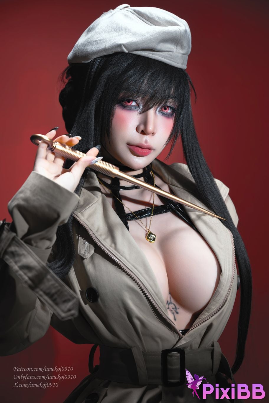 Umeko J Yor Forger Trench Coat PixiBB.COM 97