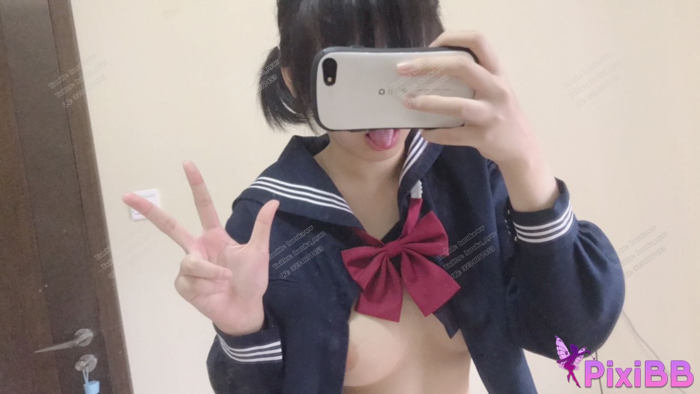 Cosplayer Youbao three years old JK at home PixiBB.COM 031