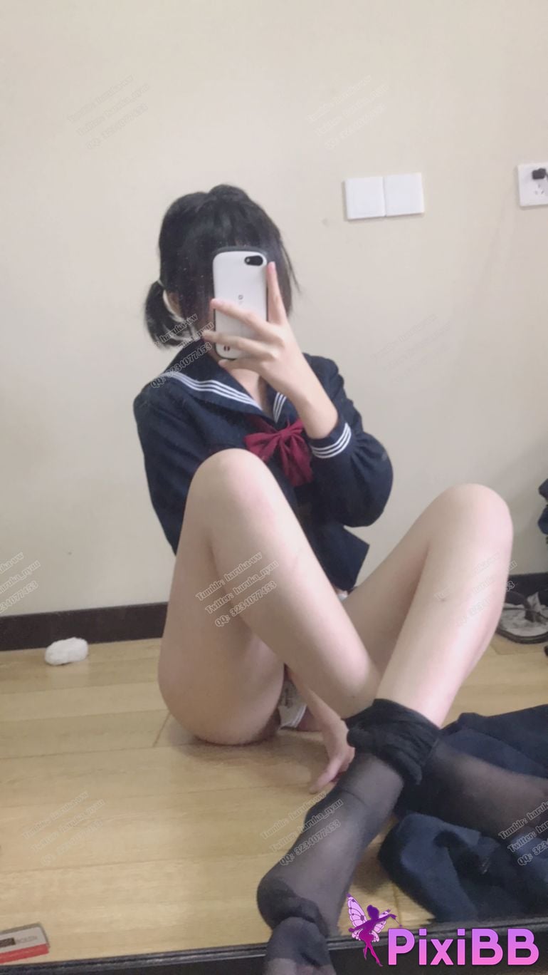 Cosplayer Youbao three years old JK at home PixiBB.COM 032