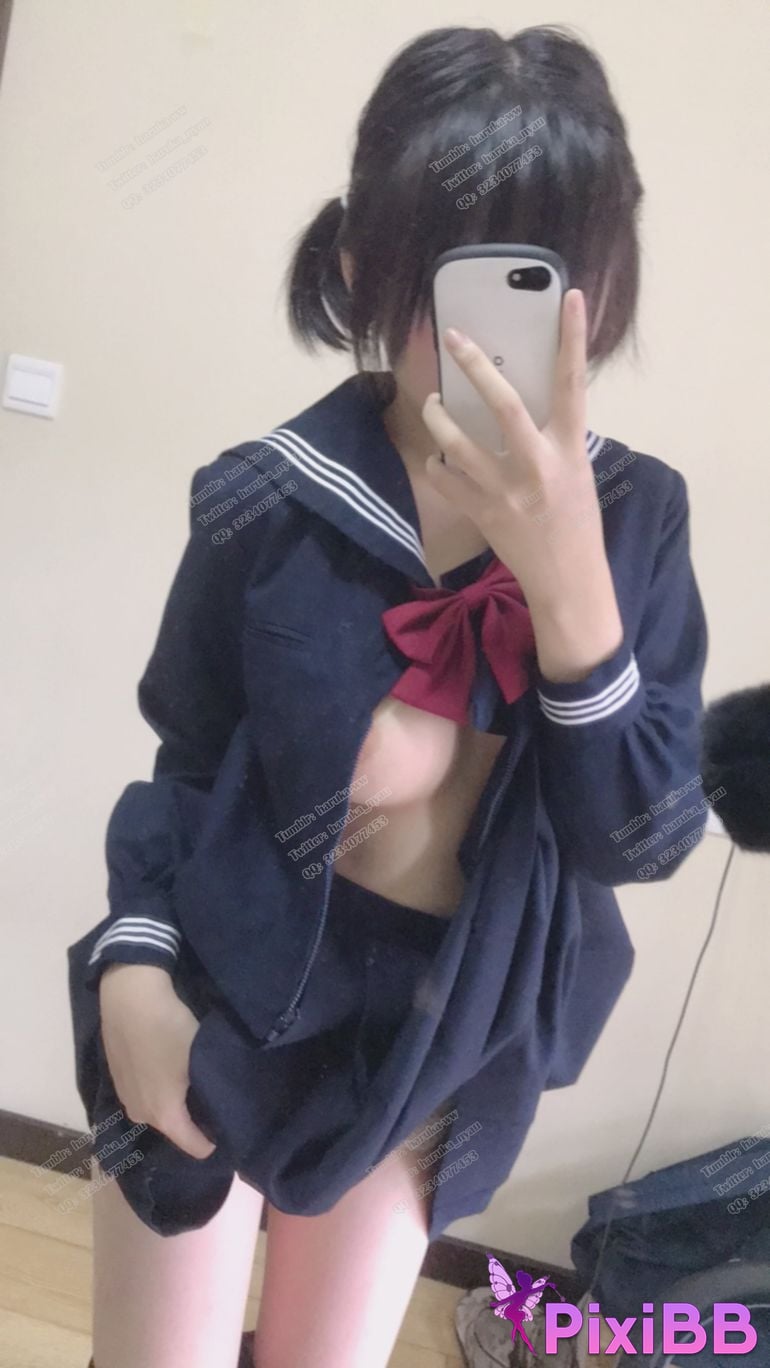 Cosplayer Youbao three years old JK at home PixiBB.COM 035