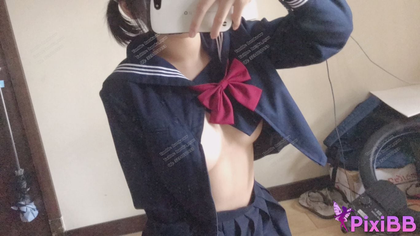 Cosplayer Youbao three years old JK at home PixiBB.COM 040