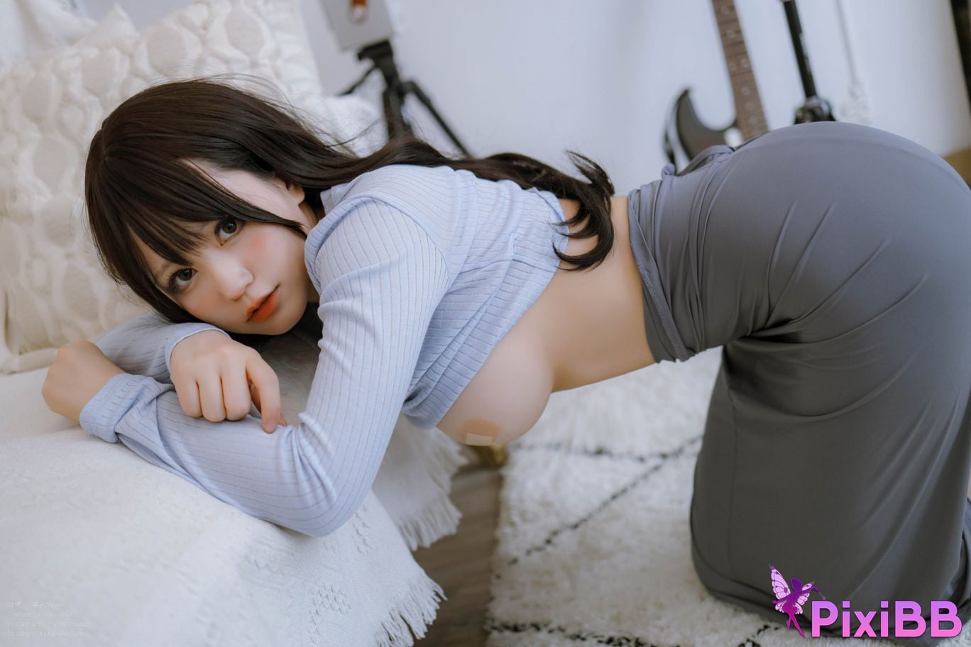 Cosplay Nyako Meow Guitar Sister Dress PixiBB.COM 064