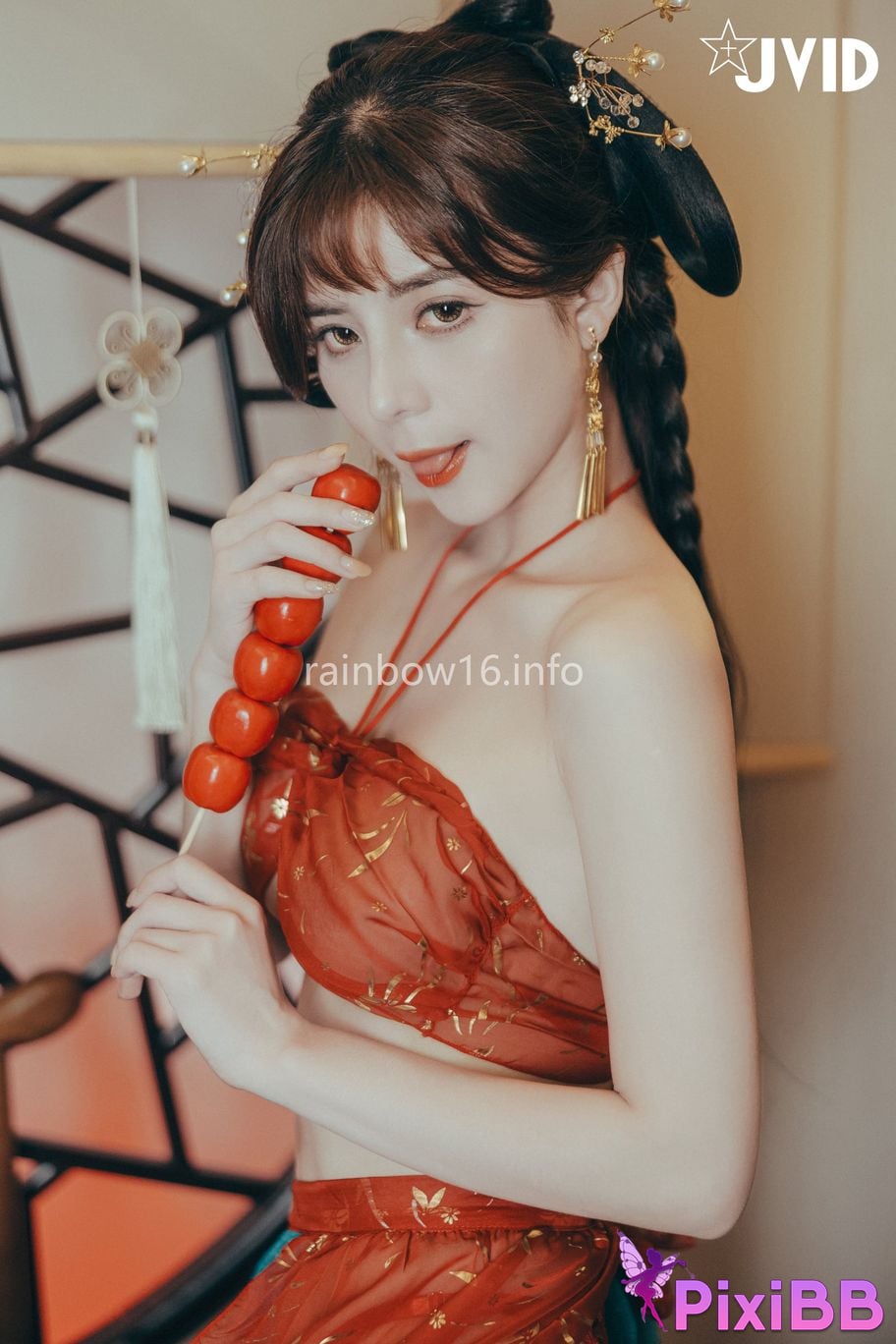 JVID Xiaomien Mina Want to spend the Mid Autumn Festival naked PixiBB.COM 008