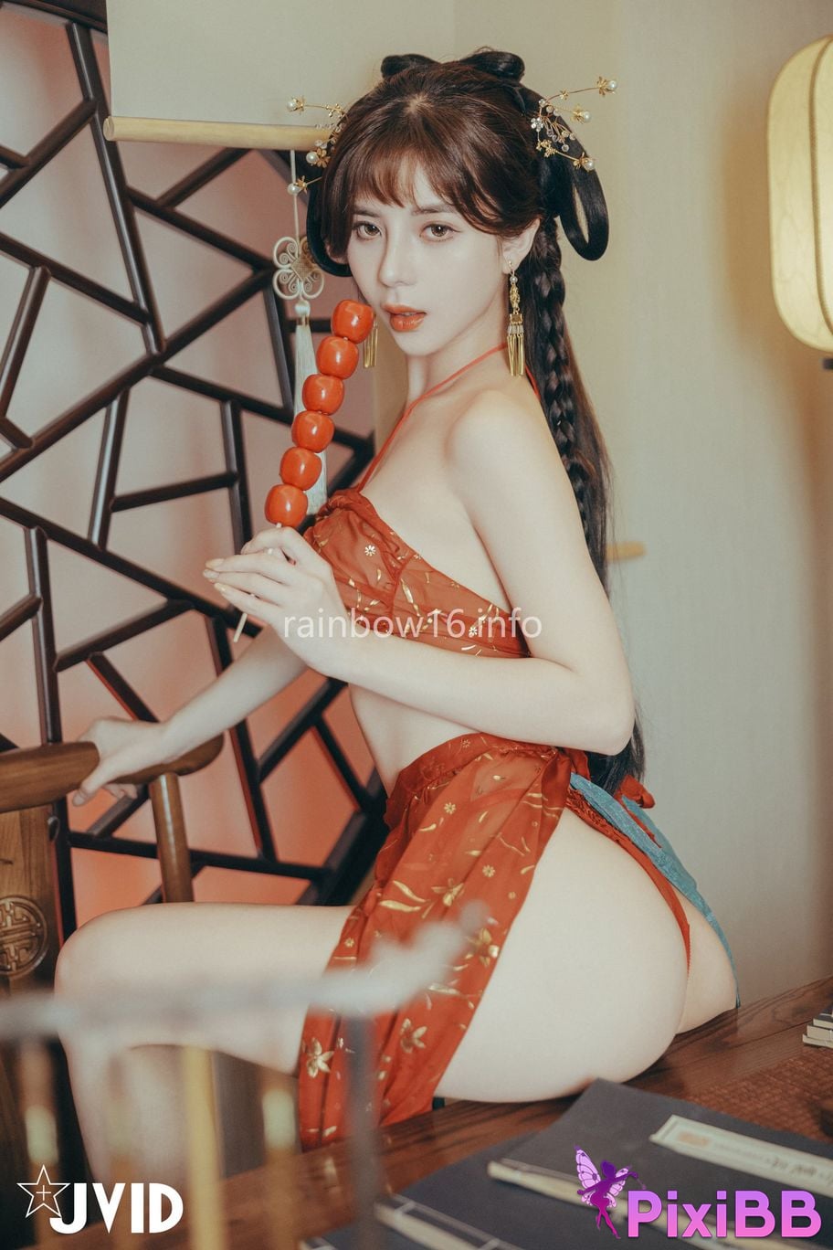 JVID Xiaomien Mina Want to spend the Mid Autumn Festival naked PixiBB.COM 009