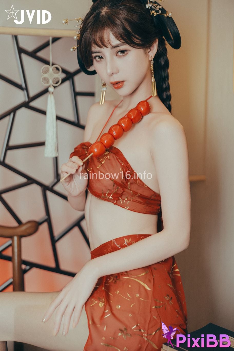 JVID Xiaomien Mina Want to spend the Mid Autumn Festival naked PixiBB.COM 011