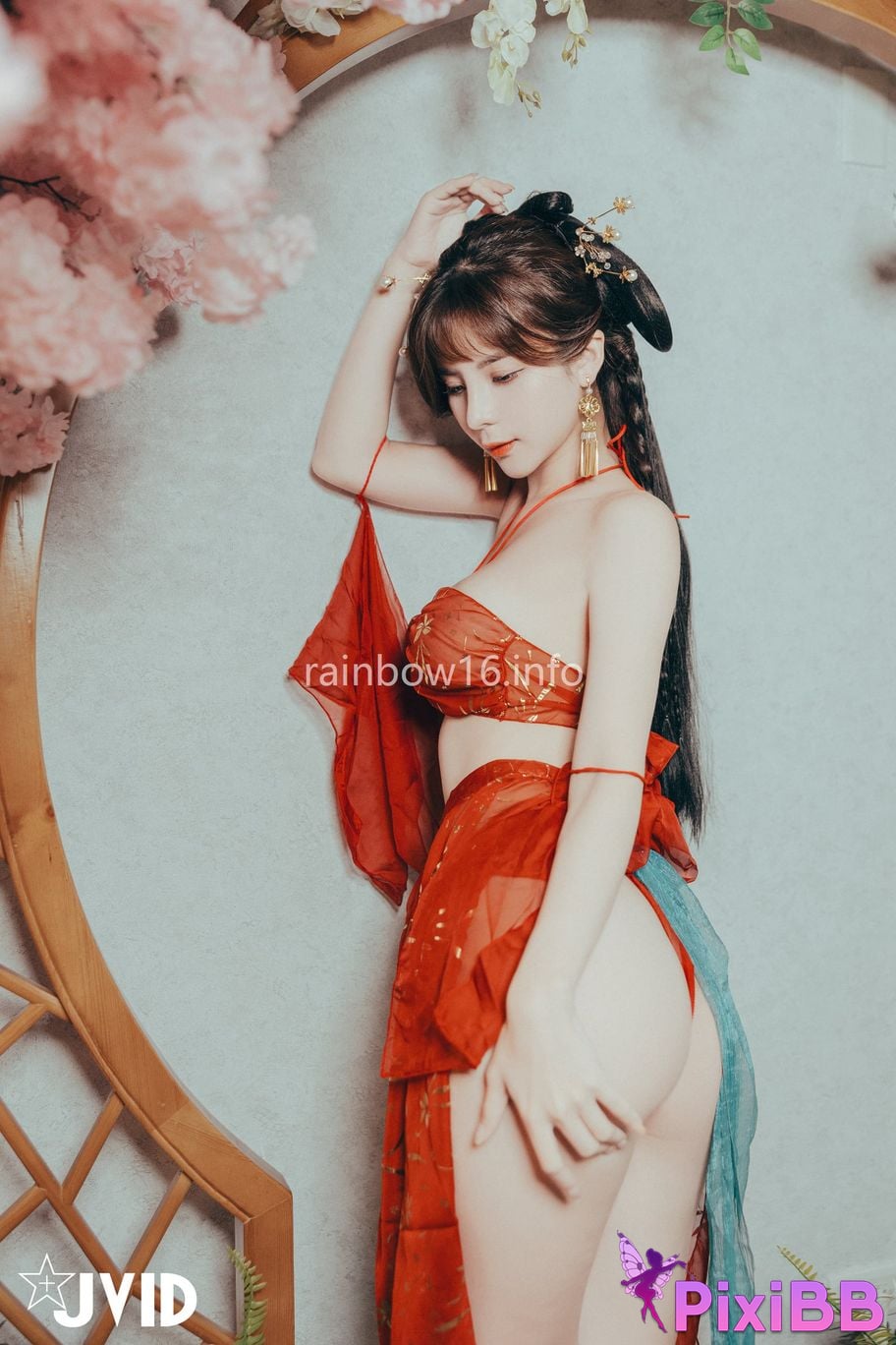 JVID Xiaomien Mina Want to spend the Mid Autumn Festival naked PixiBB.COM 016