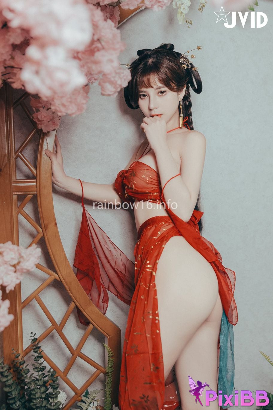 JVID Xiaomien Mina Want to spend the Mid Autumn Festival naked PixiBB.COM 019