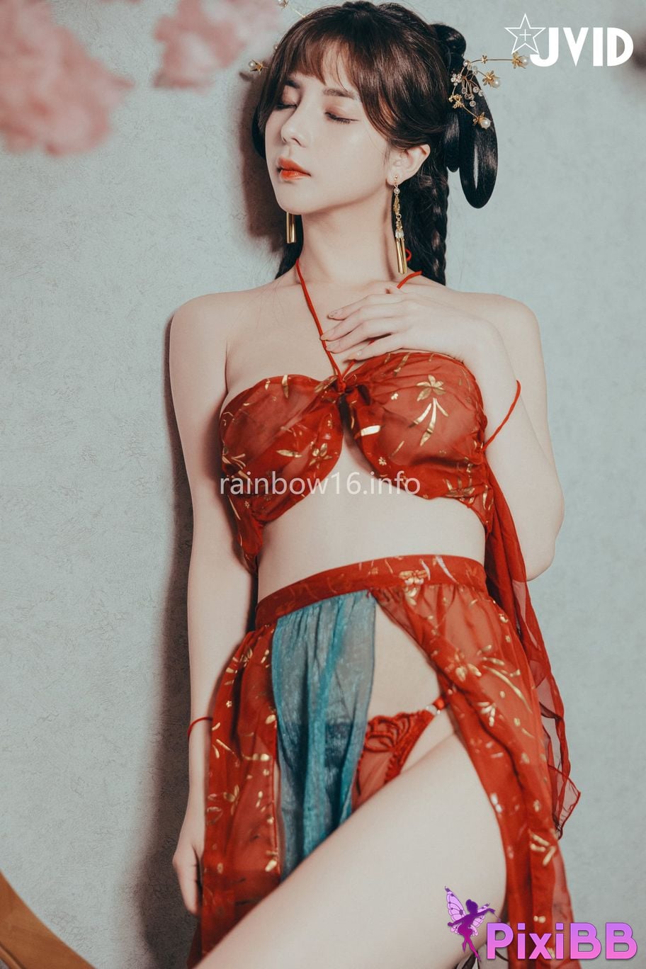 JVID Xiaomien Mina Want to spend the Mid Autumn Festival naked PixiBB.COM 021