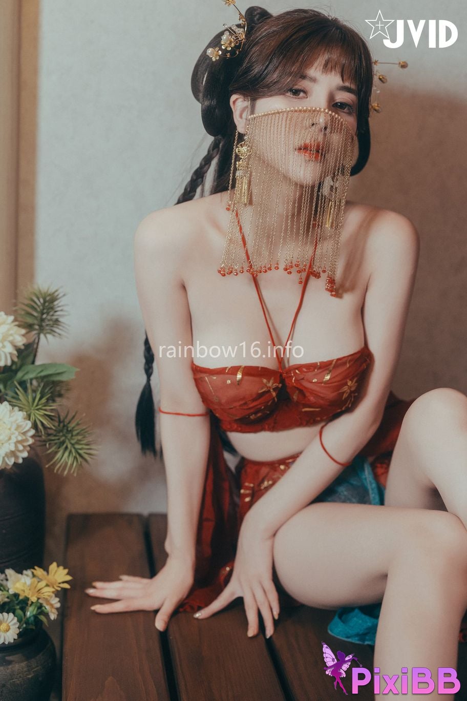 JVID Xiaomien Mina Want to spend the Mid Autumn Festival naked PixiBB.COM 034